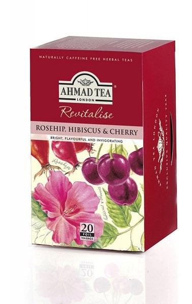 AHMAD Tea Dzika róża, hibiskus i czereśnia 20 saszetek