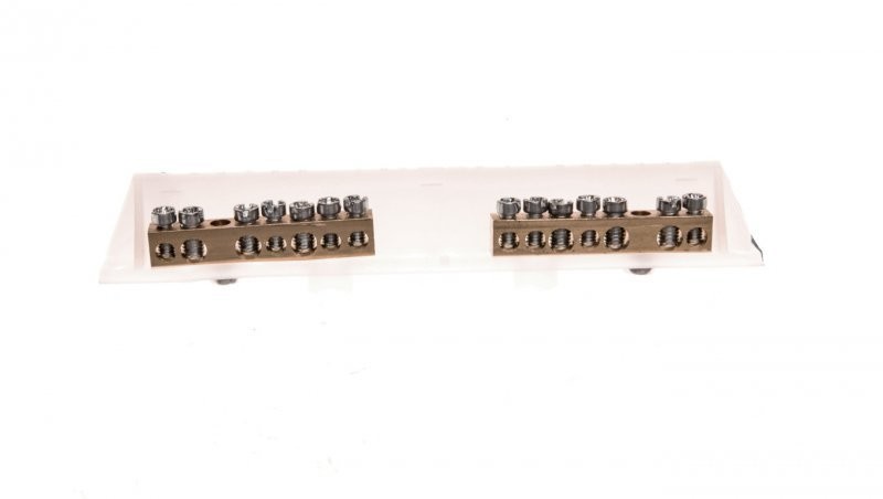 Hager polo Wspornik z zaciskami PE/N 2x7 zacisków Vector VZ723 VZ723