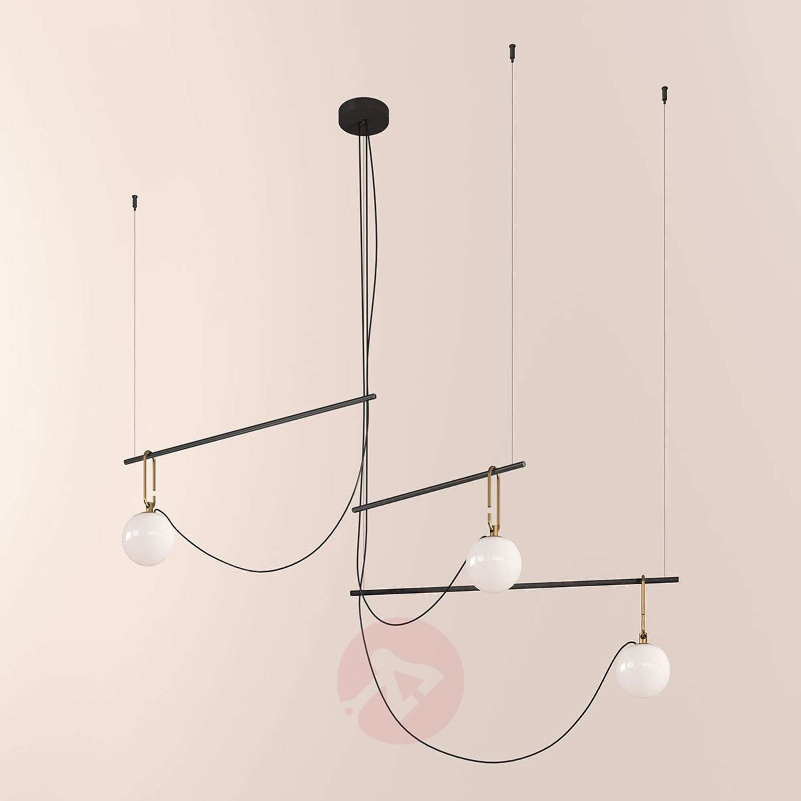 Artemide nh S3 14 lampa wisząca, 3-punktowa