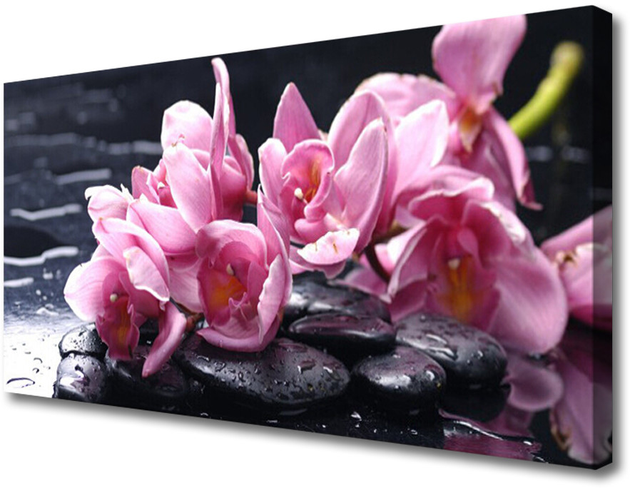 PL Tulup Obraz na Płótnie Kwiat Orchidea Roślina 125x50cm