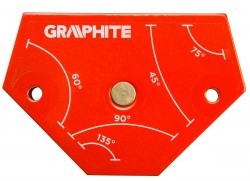 Graphite Spawalniczy kątownik magnetyczny 64 x 95 x 14 mm 56H904