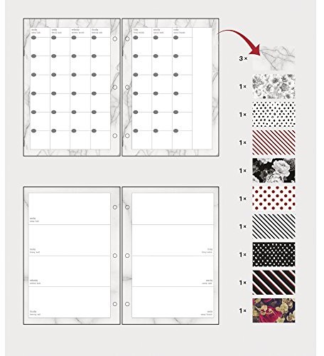 RAYHER HOBBY Rayher 60778000 miesięcznych/Przegląd tydzień, A5, FSC Mix cred, gemust., 12monate, G/M2, SB-Btl 96blatt 60778000