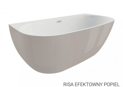 Polimat Wanna wolnostojąca Risa 160 Efektowny Popiel 00481