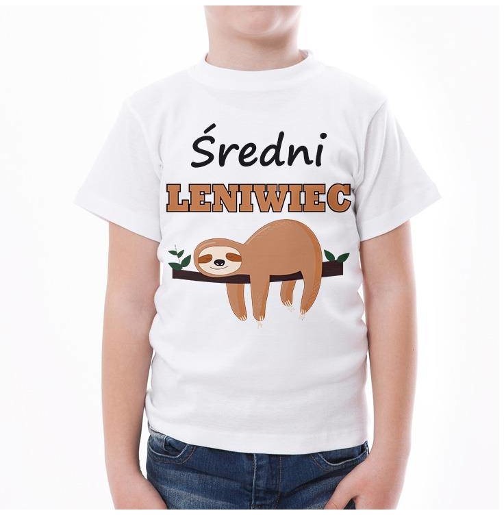 Poczpol Średni leniwiec - koszulka dziecięca PRZPOC-0-2607