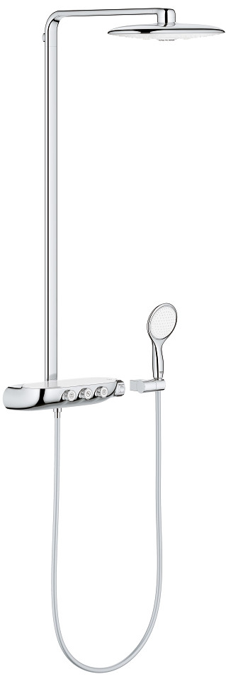 Grohe zestaw prysznicowy z termostatem do montażu ściennego, biały Rainshower System SmartControl 360 DUO 26250LS0 26250LS0