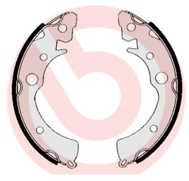 BREMBO Zestaw szczęk hamulcowych S 28 505