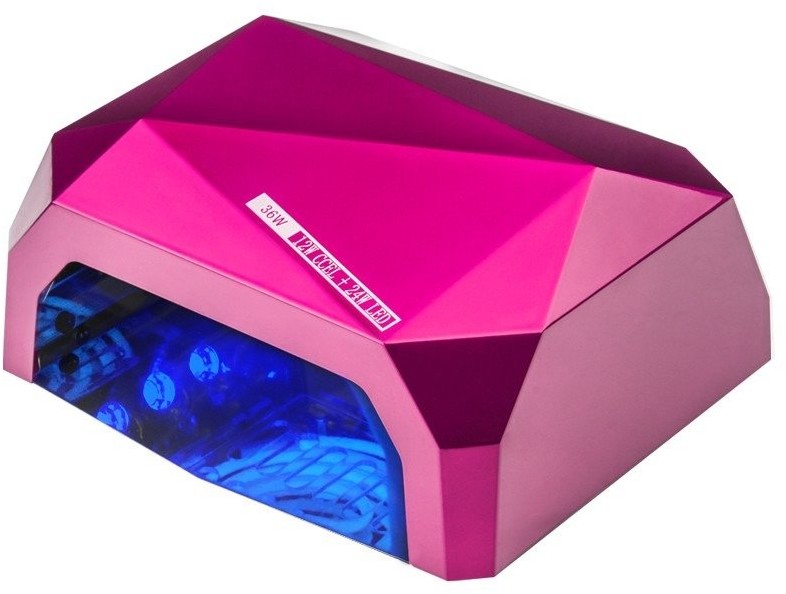 ACTIVESHOP LAMPA DIAMOND 2w1 UV LED+CCFL 36W TIMER + SENSOR PINK
