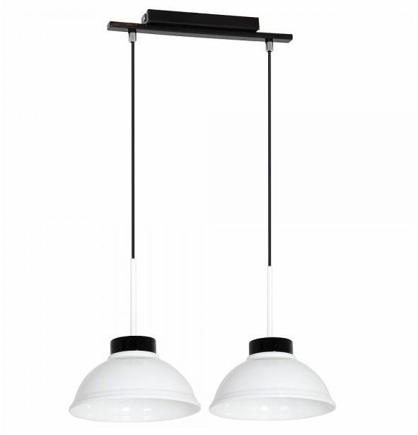 Luminex Lampa wisząca FACTOR WHITE 2xE27/60W/230V