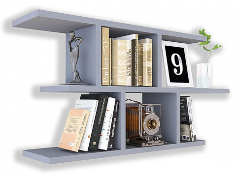 Szara nowoczesna półka wisząca S9-K99