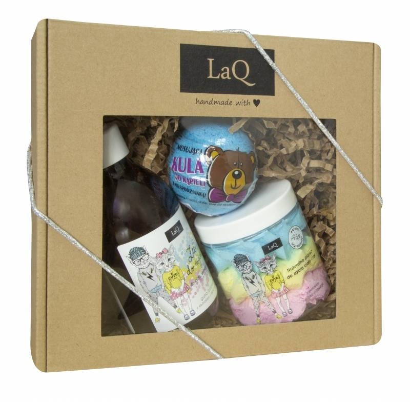LaQ LaQ Zestaw prezentowy Guma Balonowa (żel 300ml+pianka 250ml+kula 110g) 1op.