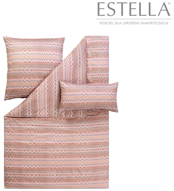 Estella Pościel makosatyna NURIA 7902 Rozmiar 155X200+2X70X80+2X40X40 Kolor terracotta