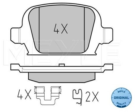 Wulf Gaertner Autoparts Zestaw klocków hamulcowych, hamulce tarczowe Wulf Gaertner Autoparts 025 232 8414