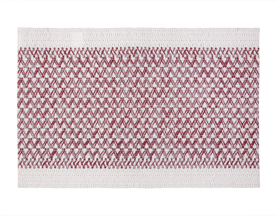 Podkładka stołowa Elly biały - czerwony, 30 x 45 cm