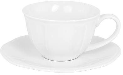 Ashdene Filiżanka Do Espresso Porcelanowa Ze Spodkiem Ashdene Chloe Biała 85 Ml