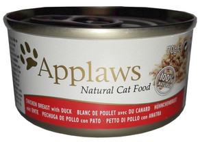 Applaws Cat Tin Chicken with Duck 12x(6x70g) mokra karma dla kota Kurczak i kaczka