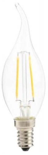 Led-Pol SP.Z O.O. SP Żarówka LED 4W E14 2700K 440lm świeczka, Filamentowa ORO-E14-C35-FL-CLARO-FLAMI
