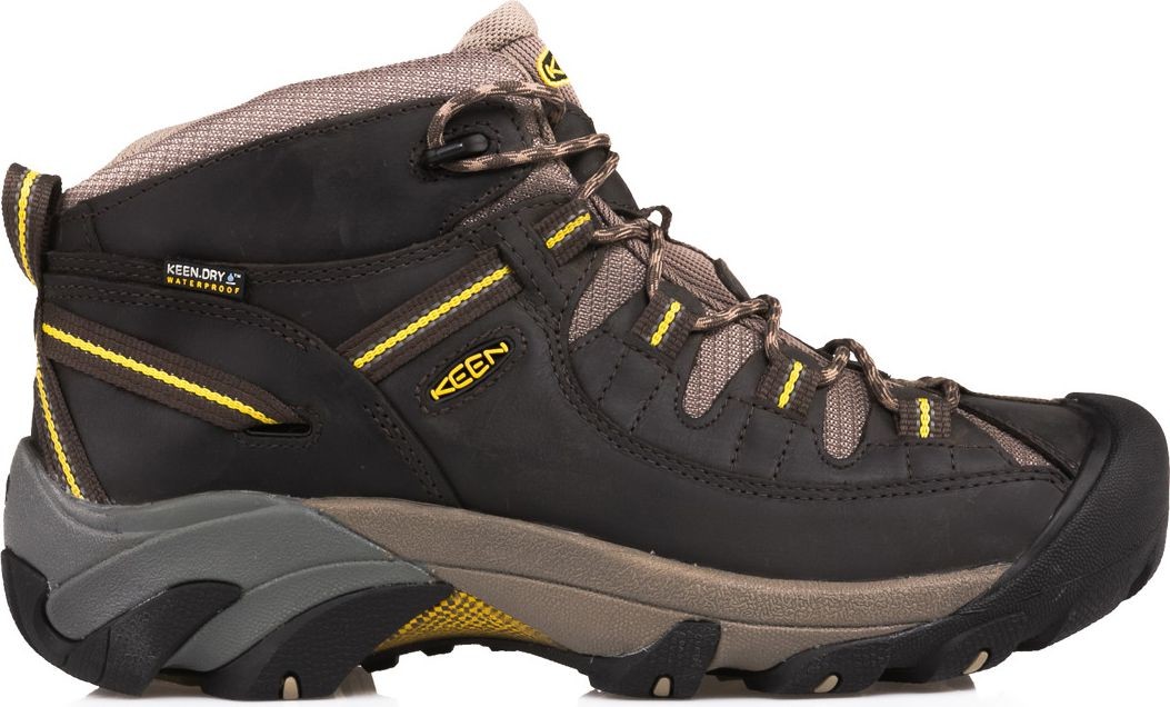 Keen Buty trekkingowe męskie Targhee II Mid WP Czarno-Brązowe r 42.5 1002375) 1002375