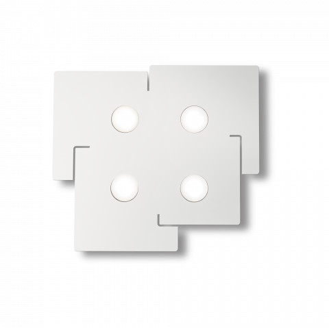 Ideal Lux Plafon Totem PL4 215778 biała oprawa sufitowa w nowoczesnym stylu 215778