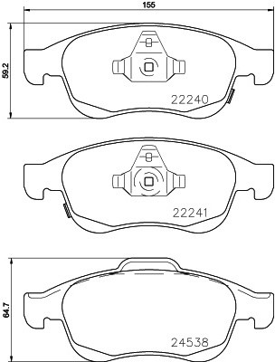 TEXTAR (TMD Friction Services GmbH) (TMD Friction Services GmbH) 2224001 2224001