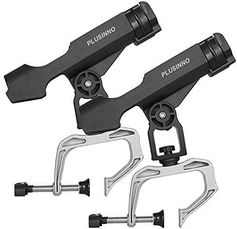 PLUSINNO Plus INNO Fischer wędki na łódkę telewizora z dużym otworem szczypce 360 stopni regulowane wędka Racks synchronizacji monitora (BFH002-2PACK-FBA)