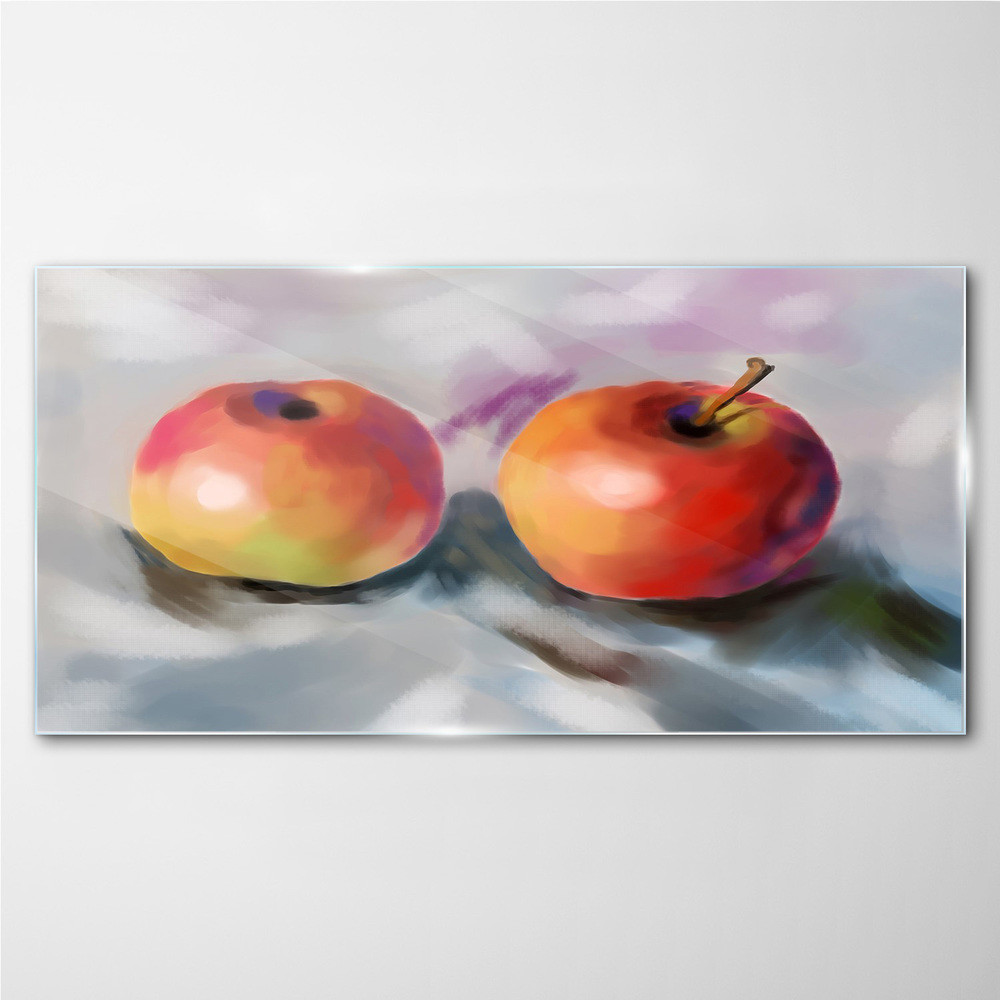 PL Coloray Obraz Szklany owoce jabłko 100x50cm