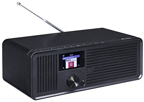 Sky Vision tuner radiowy DAB 70 Internet Radio (DAB +/FM/FM Stereo, 40 miejsc w pamięci dla stacji radiowych, wyświetlanie aktualne informacje o pogodzie, Air Music Control przy użyciu aplikacji Andro B1070