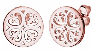 Elli Damskie kolczyki na sztyfcie ornament  srebro 925 Rose Gold-0302591816 0302591816