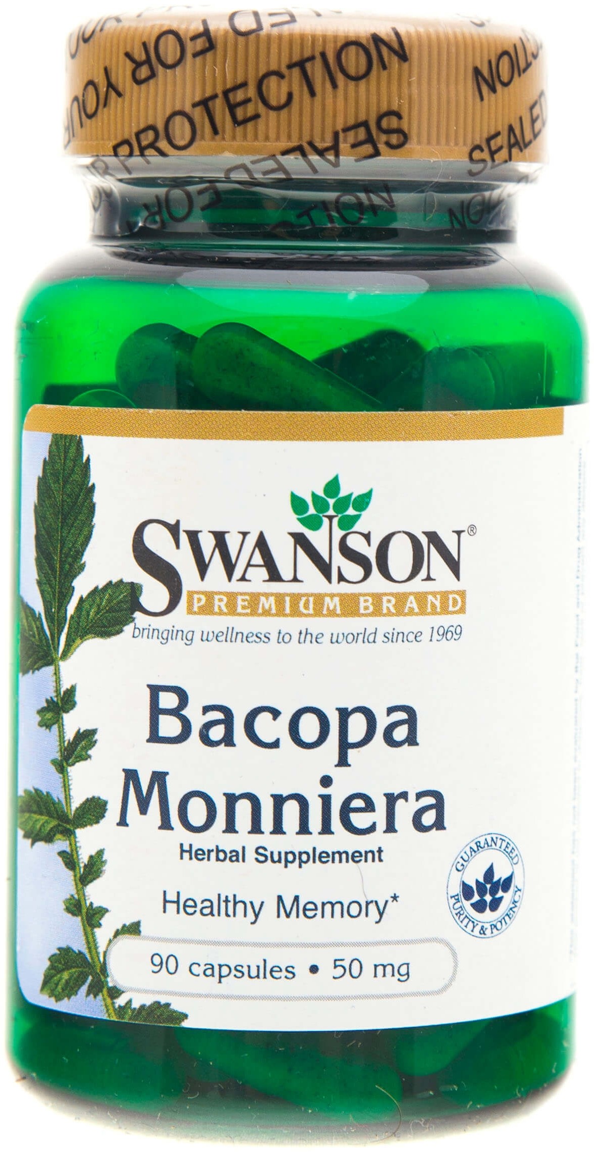 SWANSON Bacopa Monniera (Bakopa drobnolistna) 50mg - 90 kapsułek