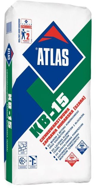 Atlas Zaprawa murarska do betonu kom$54rkowego KB-15