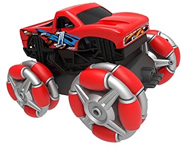 Maisto Tech R/C Cyklone Monster: zdalnie sterowany pojazd, częstotliwość 2,4 GHz, z mini pilotem zdalnego sterowania, od 5 lat, 19 cm, czerwony (582521) M82521