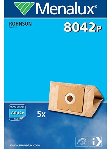 Menalux 8042p 5 papierowych worków do odkurzacza do Rohnson FLEXY 8042 P
