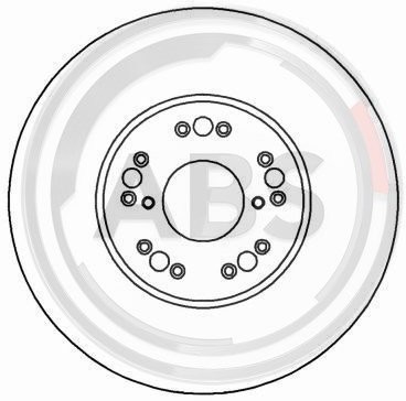 ABS All Brake Systems ABS 16493 tarcze hamulcowe  (opakowanie zawiera 2 tarcze hamulcowe) 16493