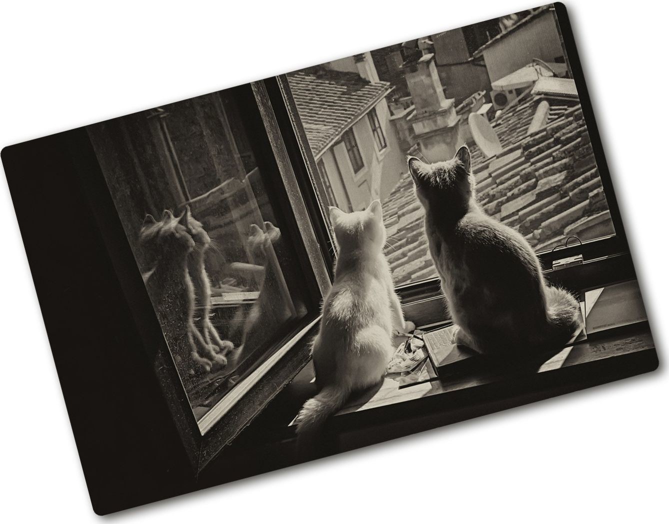 Tulup Deska do krojenia  Szklana płyta hartowana kuchnia Orchidea 80x52-113617594 tw2-ean-ko-80x52-f-86646592