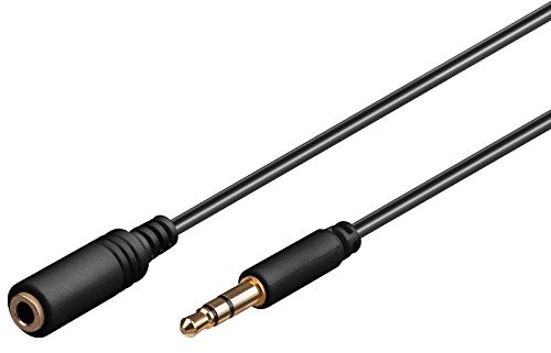 Goobay przedłużacz audio 3,5 MM wtyczka stereo > 3,5 MM gniazdko stereo 3,0 m Czarny, 1 szt. 97120