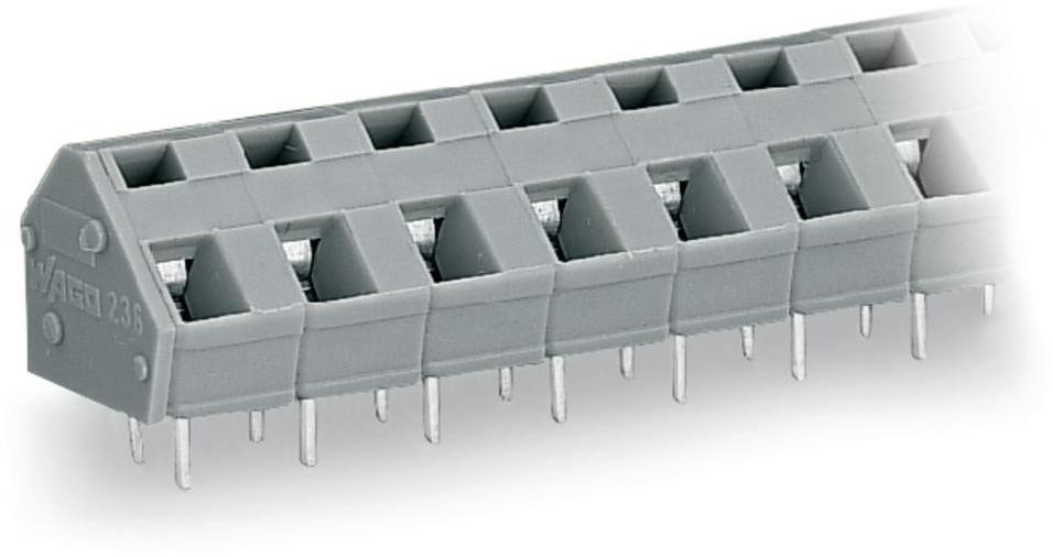 Wago Zacisk sprężynowy 2.50 mm Ilość PIN 7 236-507 Kolor szary 80 szt 236-507