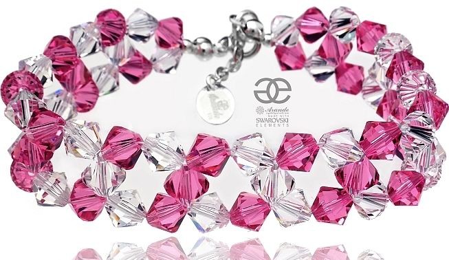 Swarovski Arande Bransoletka ROSE CRYSTAL SREBRO 4433719420