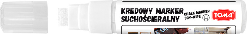 Toma Marker Kredowy 294 Jumbo Biały Wycierany na Sucho 29401