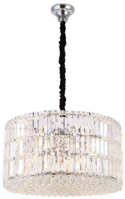 Maxlight Kryształowa LAMPA wisząca PUCCINI P0267 okrągła OPRAWA zwis glamour crystal przezroczysty P0267
