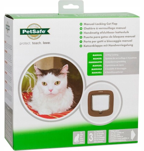 Drzwiczki Petsafe dla kota małego psa brązowe