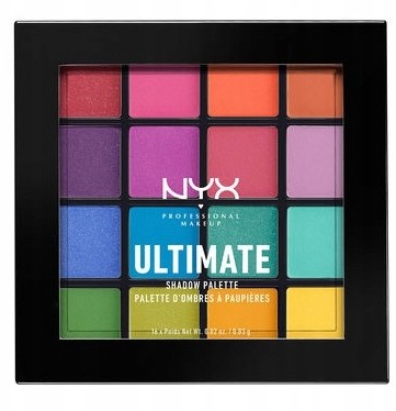 NYX Ultimate - Brights Paleta 16 cieni do powiek