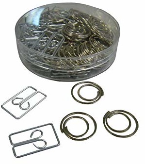 Dr. Gold papierowe klipsy puszka  7,5 cm; spinacze biurowe, spinacze praktyczne wielkość zapasów; 100 sztuk; chromowane - 83059000