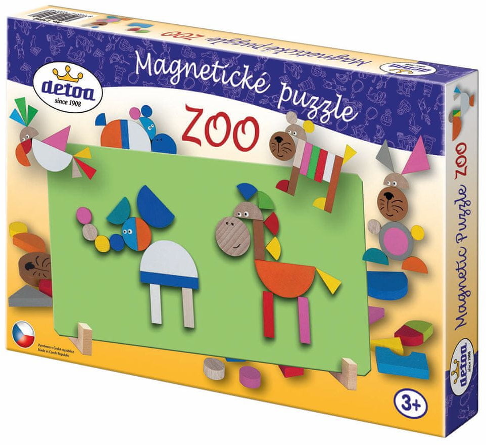 DETOA DETOA Magnetyczne puzzle ZOO # z wartością produktów powyżej 89zł!