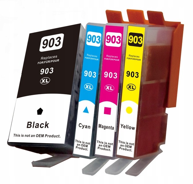 5X Tusz 903 XL Zam. Do Hp 6900, 6960, 6970, 6963
