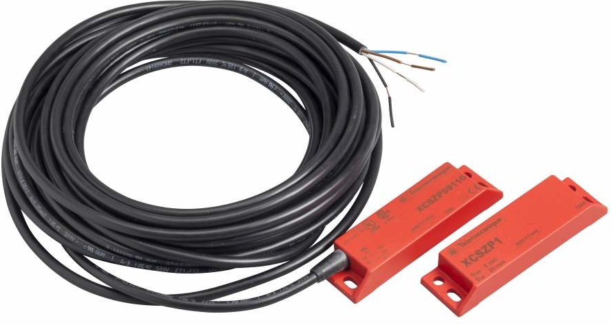 Schneider Łącznik-kodowany-magnetycznie-IP66-2NC+1NO-24V-DC-kabel-10m XCSDMP70110