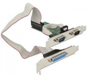 Delock PCI Express card > 2 X Seriell RS-232 + 1 X Parallel 89556