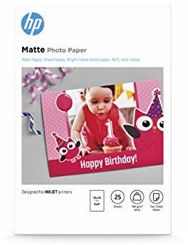 HP Papier fotograficzny (matowy, 25 arkuszy, 10 x 15 cm) 7HF70A