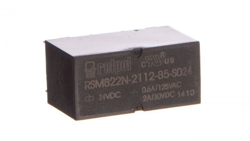 Relpol Przekaźnik subminiaturowy-sygnałowy 2P 1A 24V DC PCB RSM822N-2112-85-S024 2614642 2614642