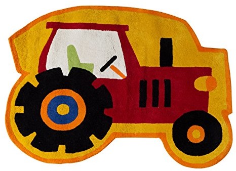 Premier Housewares Premier housewares Traktor dywan dla dzieci, bawełna, czerwony 3200109