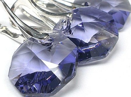Arande SWAROVSKI SREBRNY KOMPLET Octagon Tanzanit OKAZJA 1099809997
