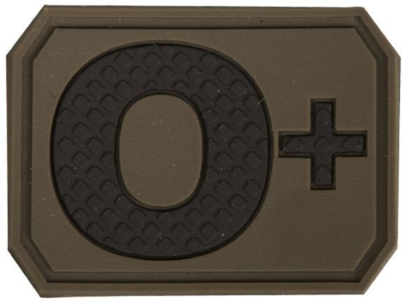 Mil-Tec Emblemat z grupą krwi 0+ olive (16831701) 16831701